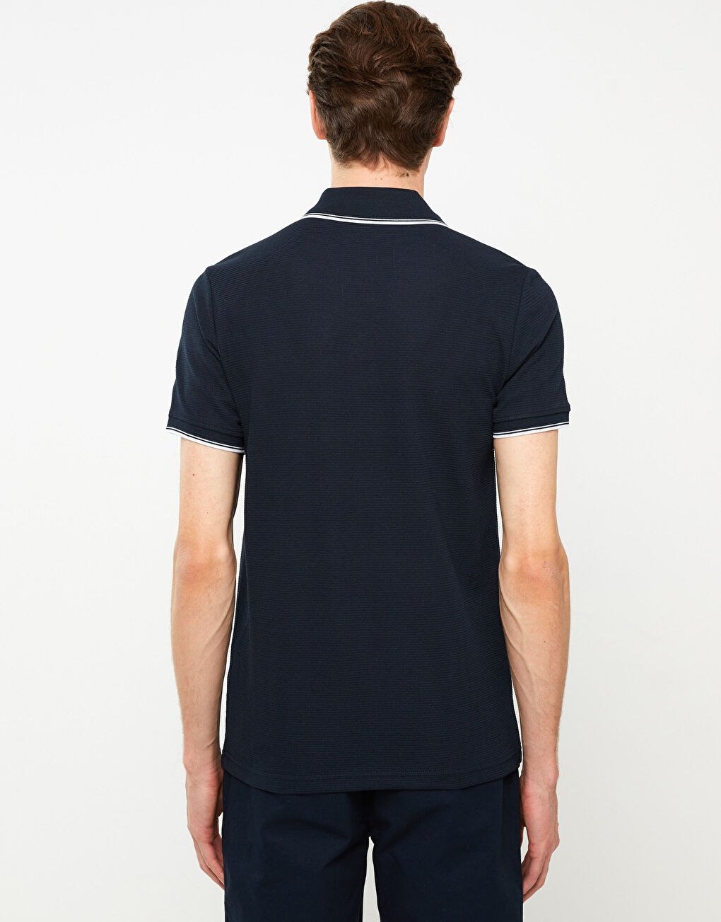 تی شرت یقه دار مردانه 30376 مارک LC WAIKIKI