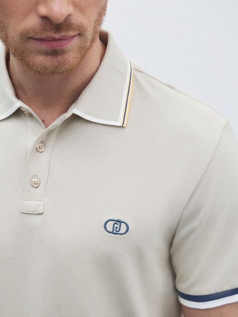 تی شرت یقه دار مردانه 30368 کد 2 مارک liu jo