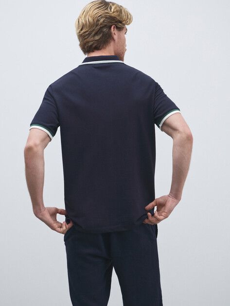 تی شرت یقه دار مردانه 30368 کد 2 مارک liu jo