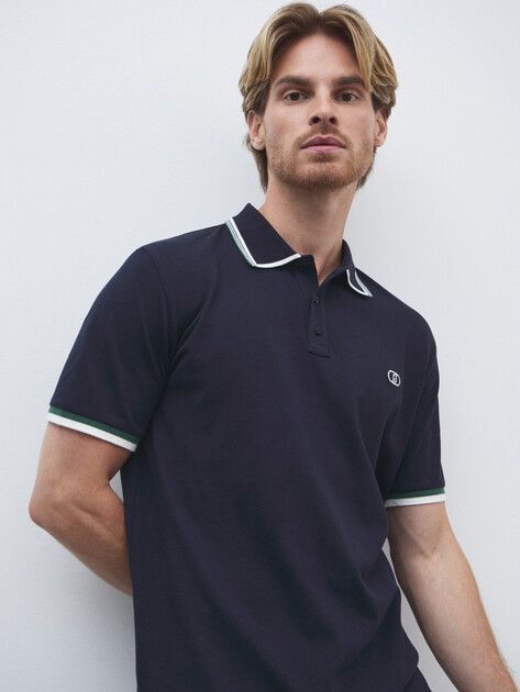 تی شرت یقه دار مردانه 30368 کد 2 مارک liu jo