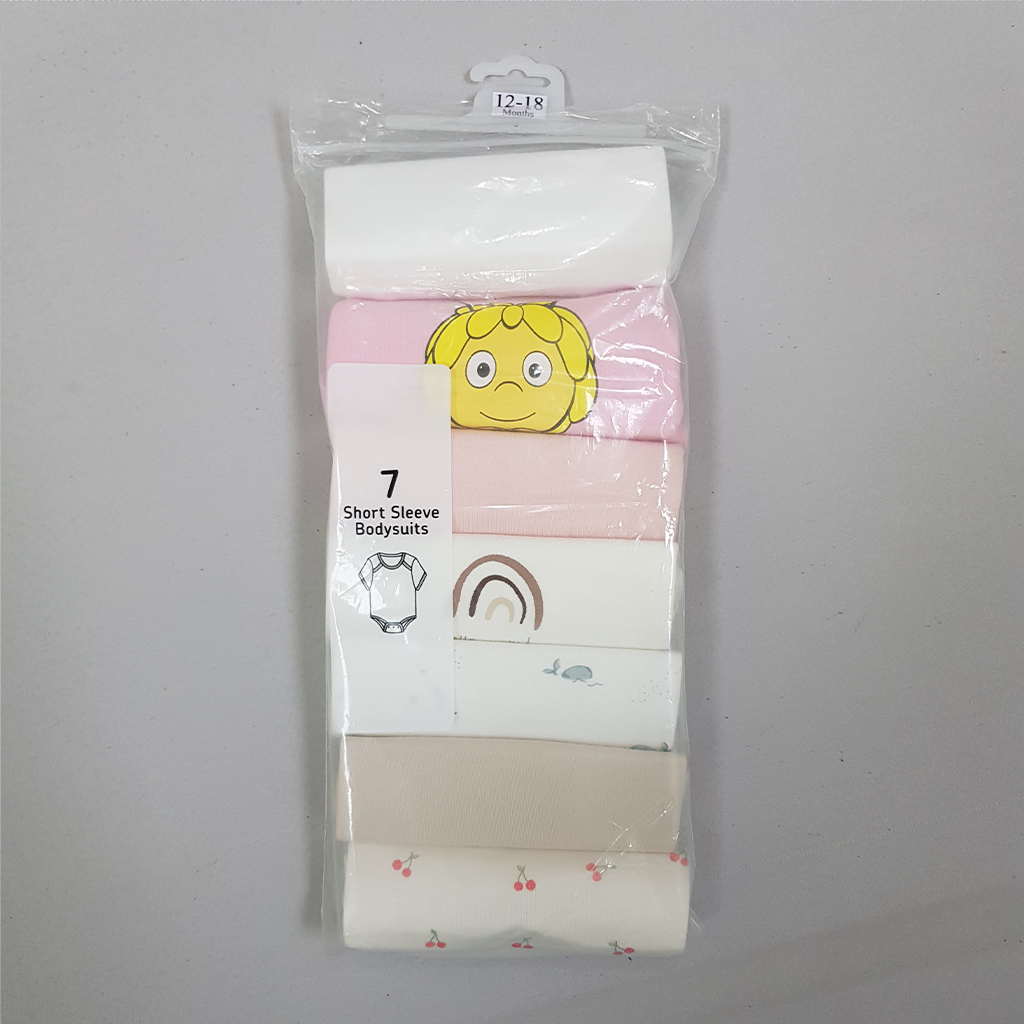 بادی هفت عددی دخترانه 30662 سایز 3 تا 36 ماه کد 1