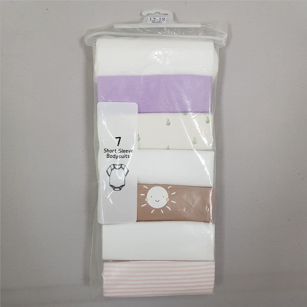 بادی هفت عددی دخترانه 30662 سایز 3 تا 36 ماه کد 1