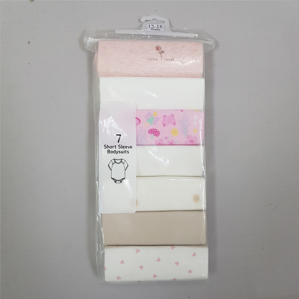 بادی هفت عددی دخترانه 30662 سایز 3 تا 36 ماه کد 1