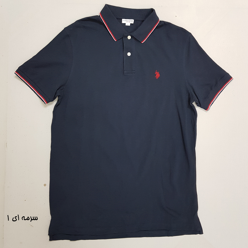 تی شرت یقه دار مردانه 30382 مارک US POLO ASSN