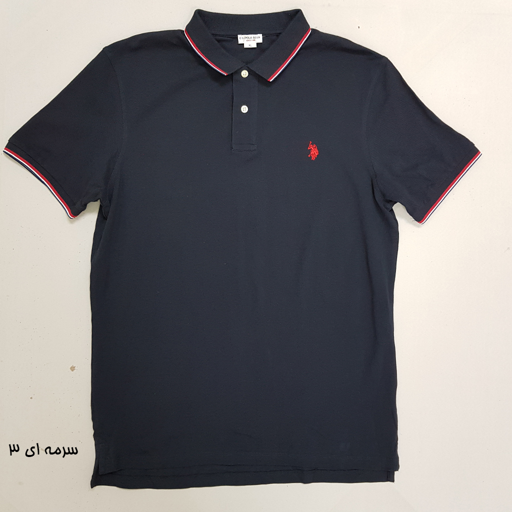 تی شرت یقه دار مردانه 30382 مارک US POLO ASSN