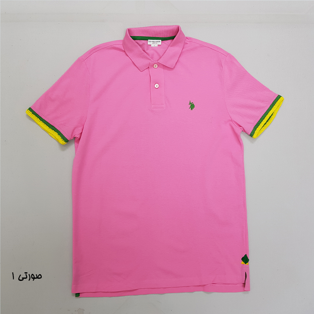 تی شرت یقه دار مردانه 30382 مارک US POLO ASSN