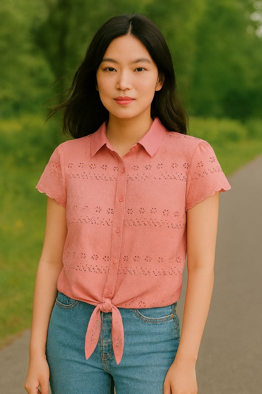 شومیز خامه دوزی زنانه کد 419339