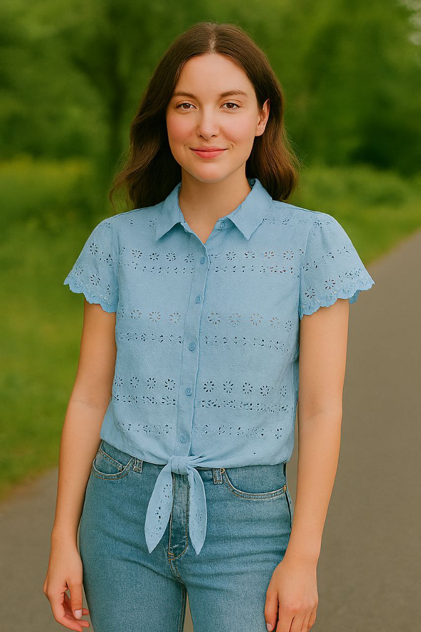 شومیز خامه دوزی زنانه کد 419339