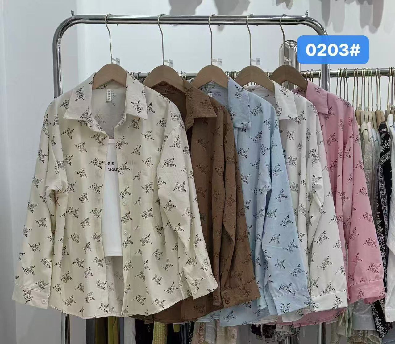 شومیز مجلسی گلدار نخی زنانه کد 419340