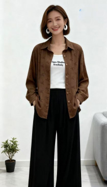 شومیز مجلسی گلدار نخی زنانه کد 419340