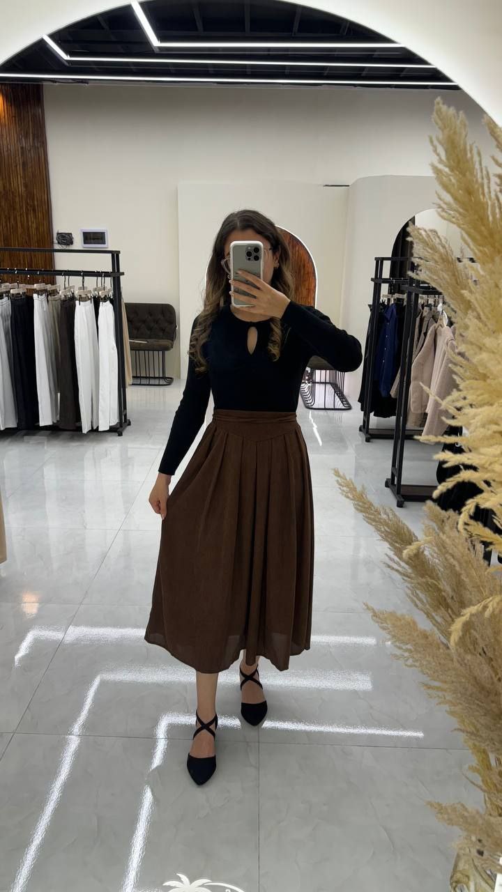 دامن مخمل کبریتی زنانه کد 419372