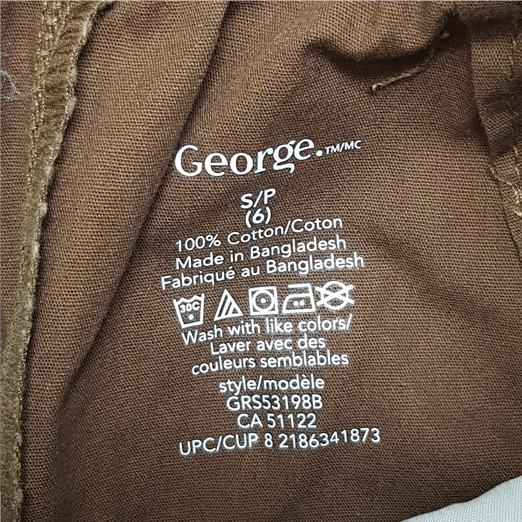 شلوارک کتان پسرانه 30751 سایز 4 تا 16 سال مارک George