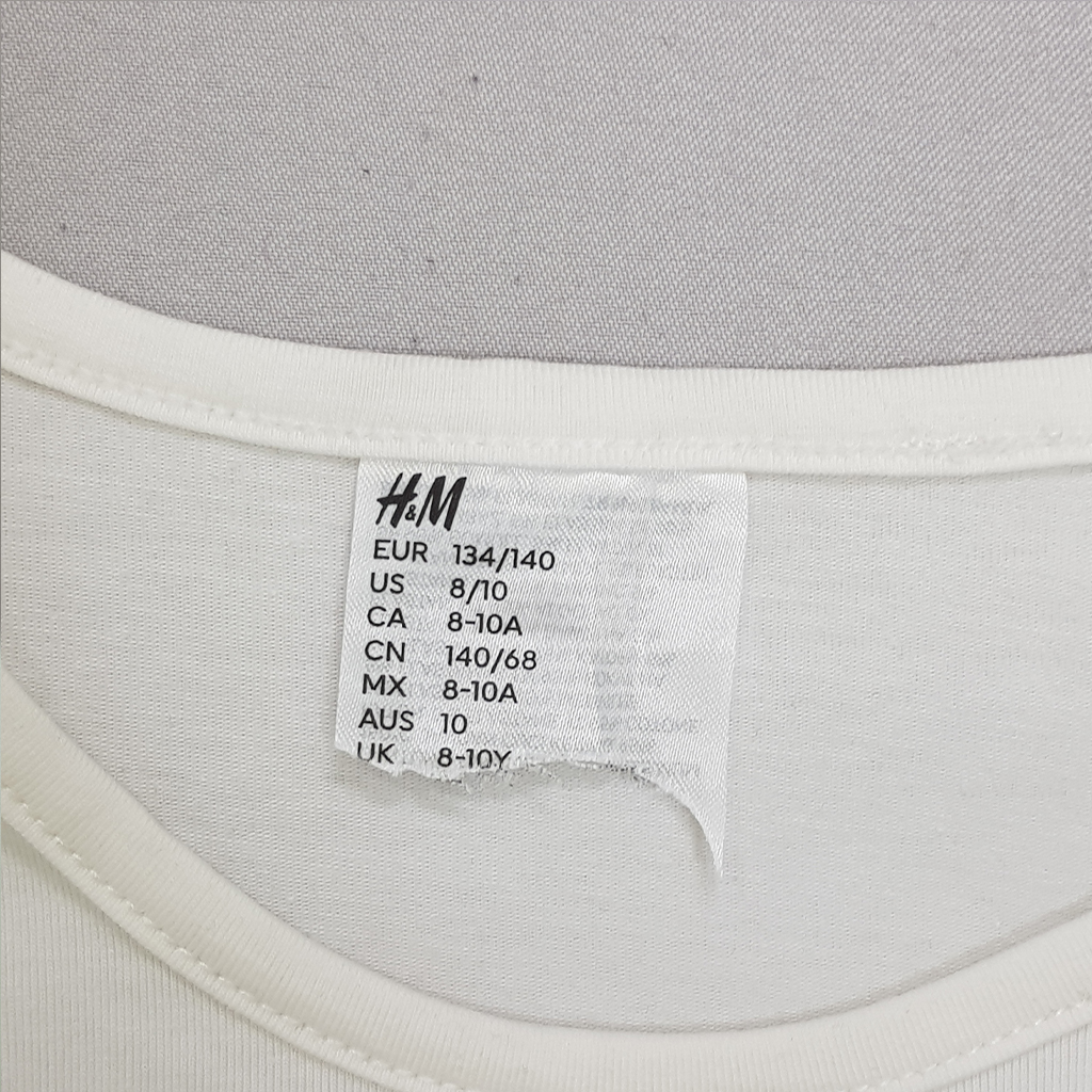 تی شرت دخترانه 30720 سایز 9 تا 15 سال مارک H&M