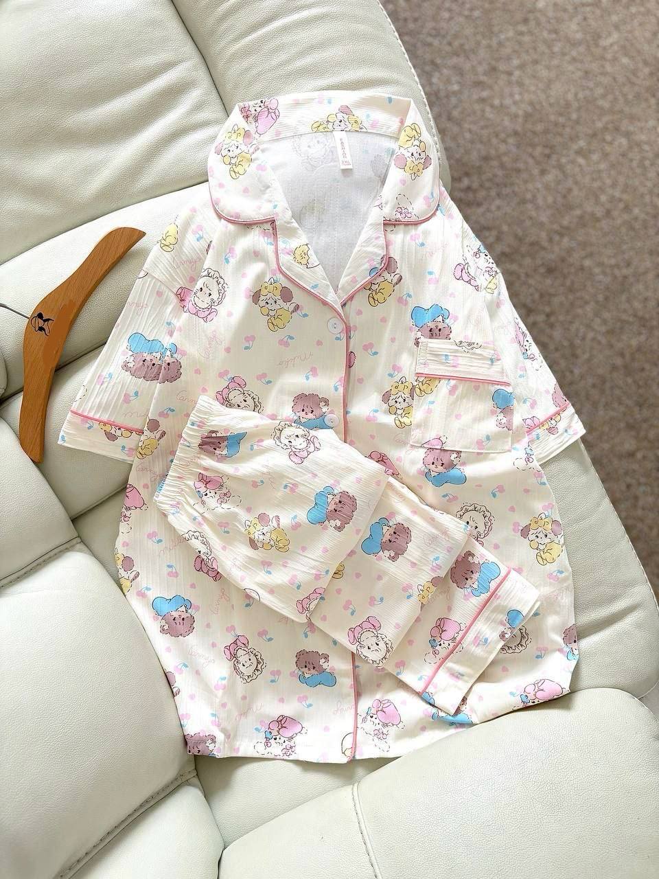 ست دو تیکه نخ کریشه زنانه کد 419376