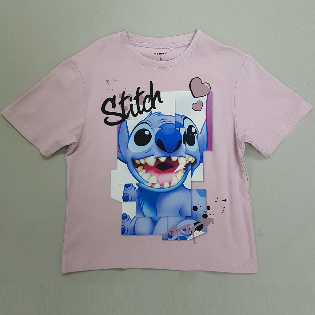 تی شرت دخترانه 30546 سایز 6 تا 14 سال کد 2 مارک Name It   *