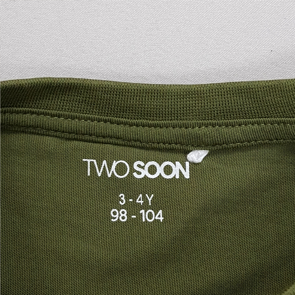 تی شرت بچگانه 30556 سایز 3 تا 14 سال مارک TWO SOON