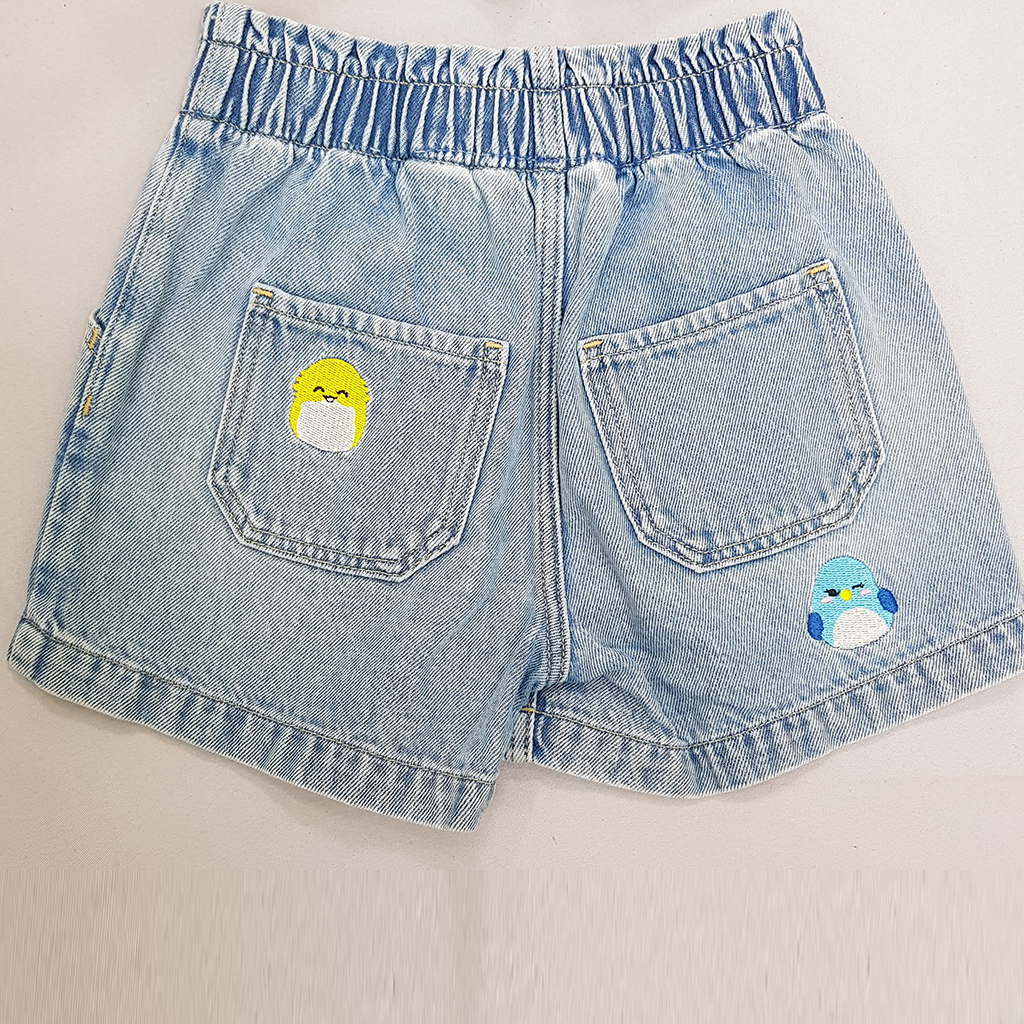 شلوارک جینز دخترانه 30867 سایز 4 تا 12 سال مارک H&M