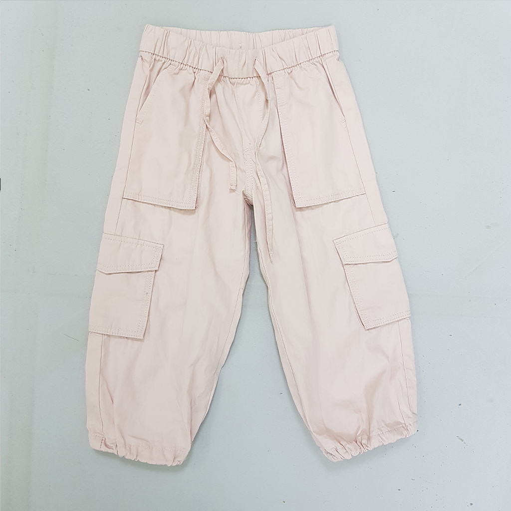 شلوار کتان دخترانه 30896 سایز 1.5 تا 10 سال کد 1 مارک H&M