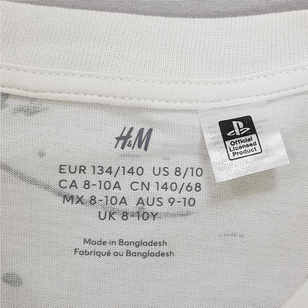 تی شرت پسرانه 30723 سایز 9 تا 15 سال مارک H&M
