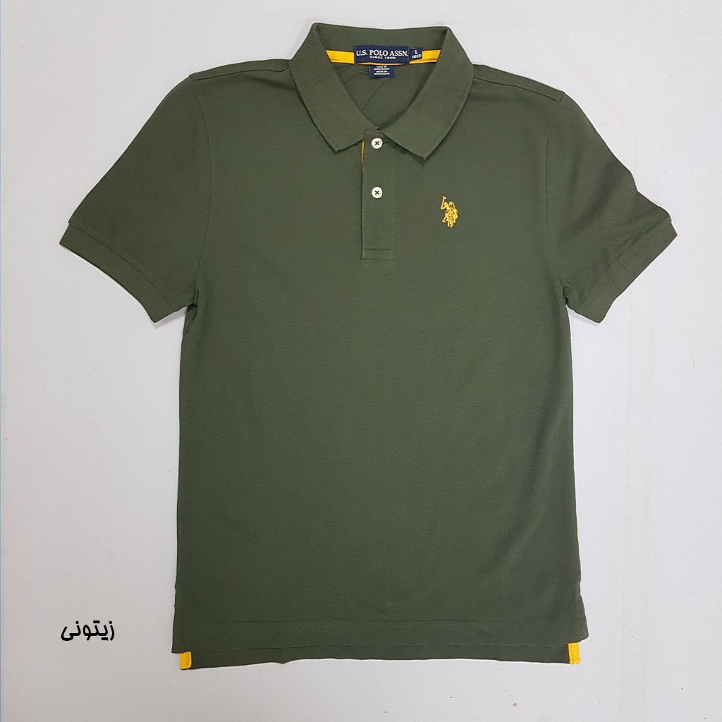 تی شرت یقه دار پسرانه 30847 سایز 4 تا 18 سال کد 2 مارک US POLO ASSN