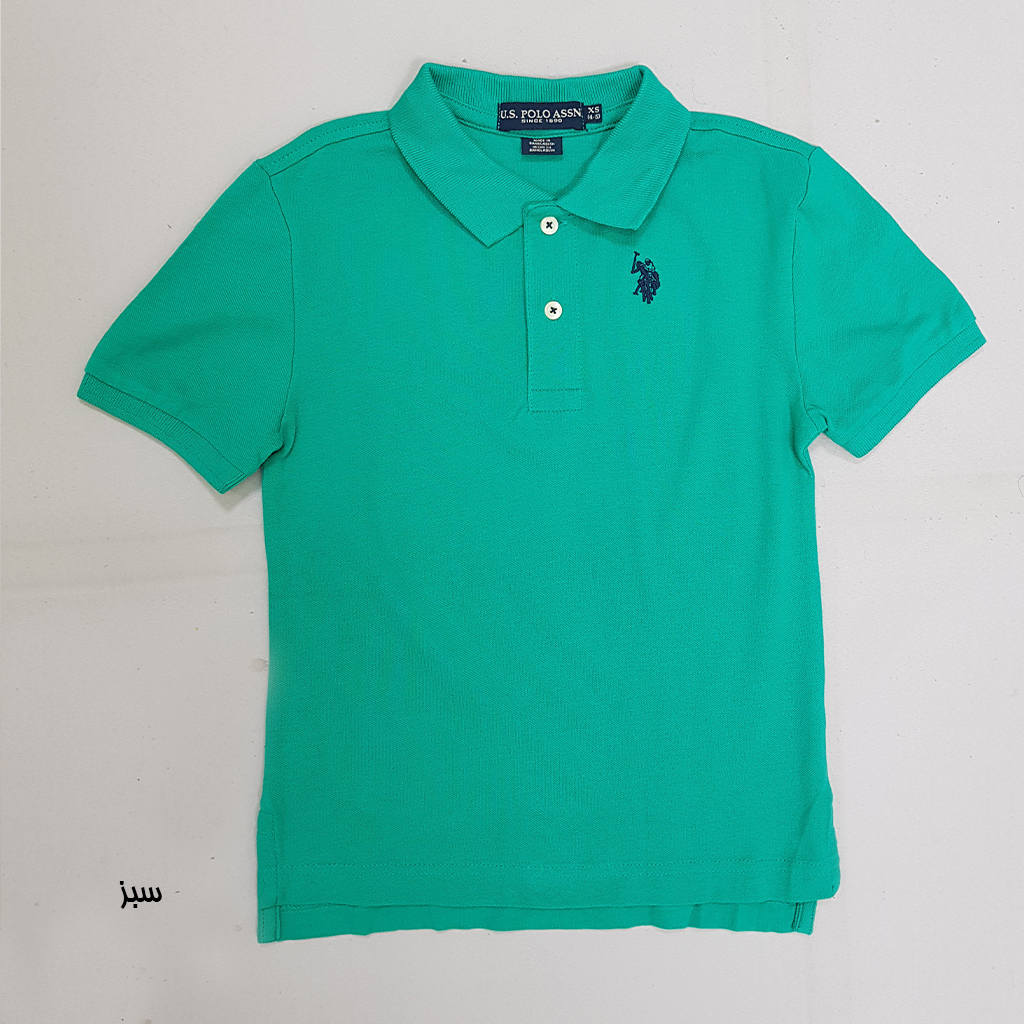 تی شرت یقه دار پسرانه 30847 سایز 4 تا 18 سال کد 2 مارک US POLO ASSN