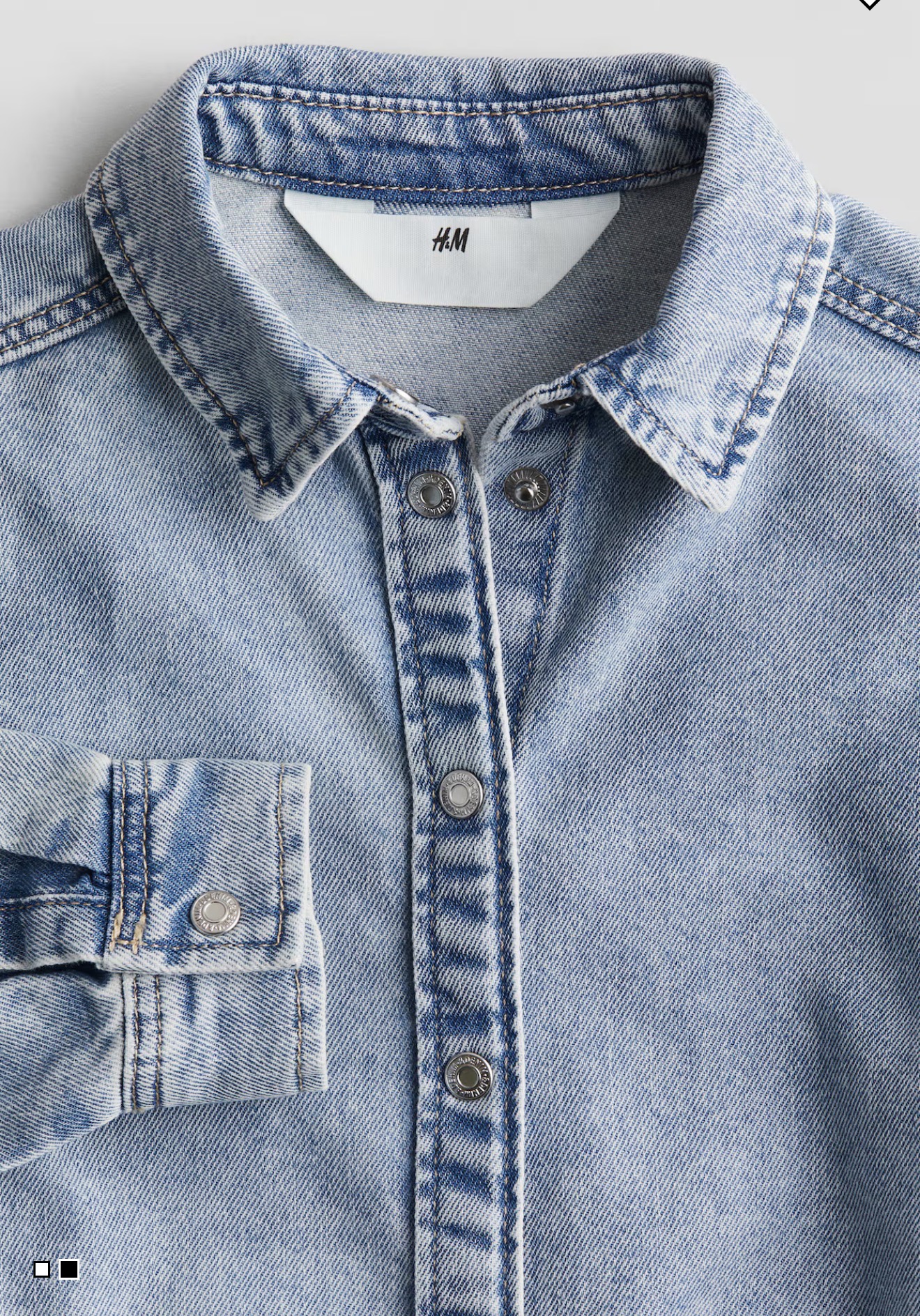 مانتو جینز دخترانه 30886 سایز 1.5 تا 9 سال مارک H&M