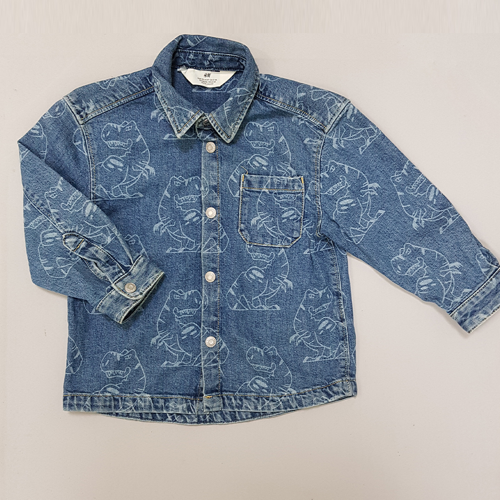 پیراهن جینز پسرانه 30891 سایز 2 تا 9 سال مارک H&M