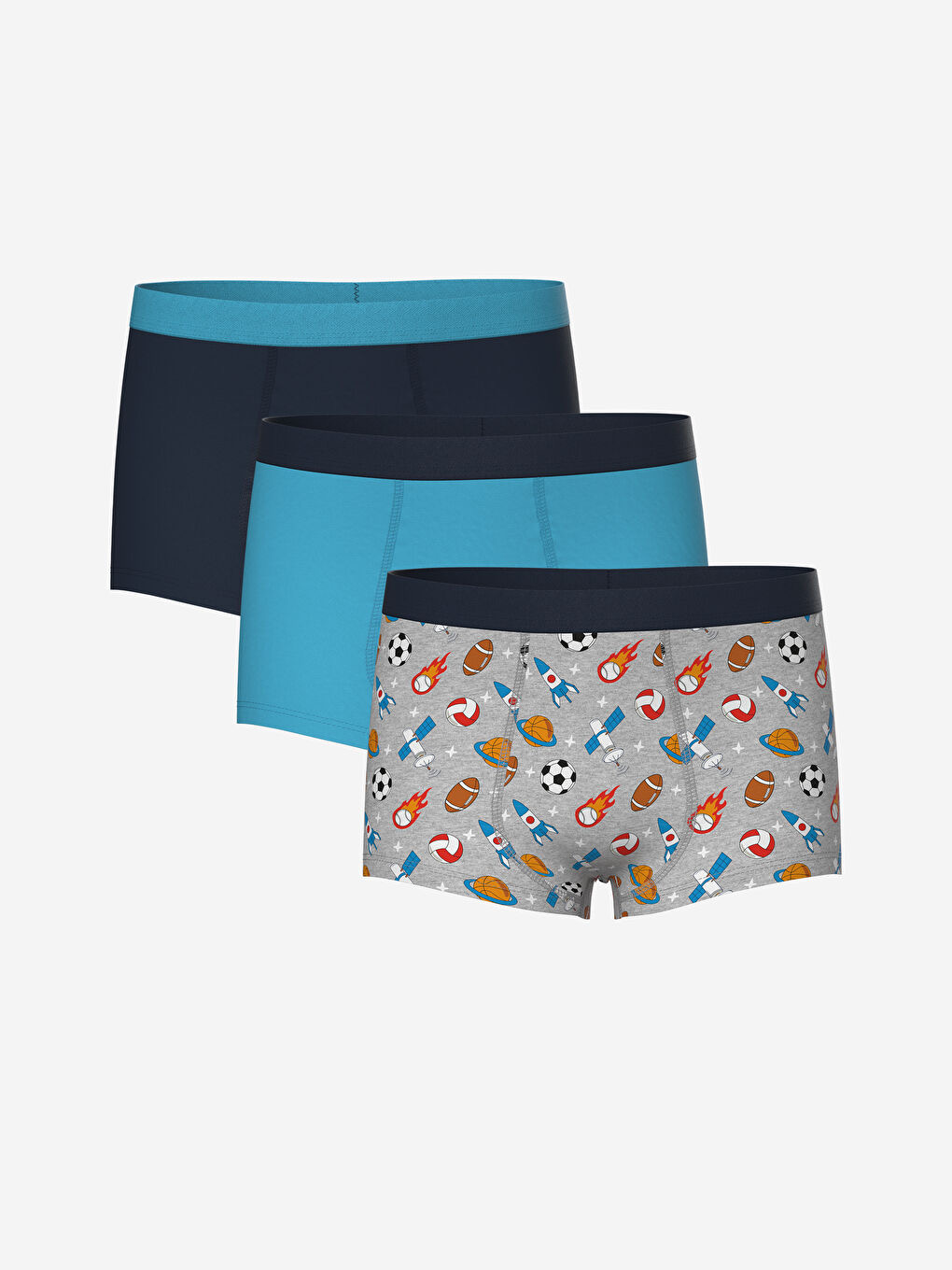شورت سه عددی پسرانه 31087 سایز 3 تا 14 سال مارک LC WAIKIKI