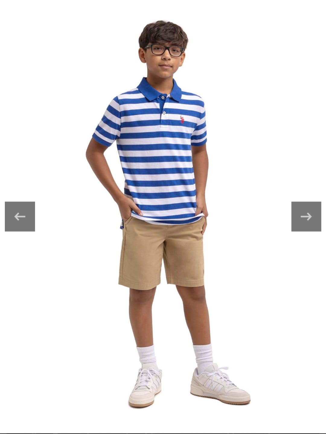 تی شرت یقه دار پسرانه 31057 سایز 4 تا 18 سال مارک US POLO ASSN