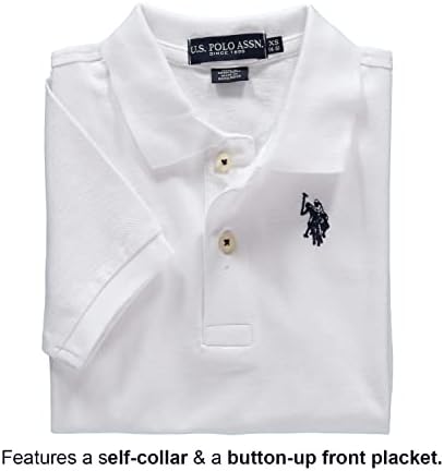 تی شرت یقه دار پسرانه 31058 سایز 4 تا 18 سال مارک US POLO ASSN