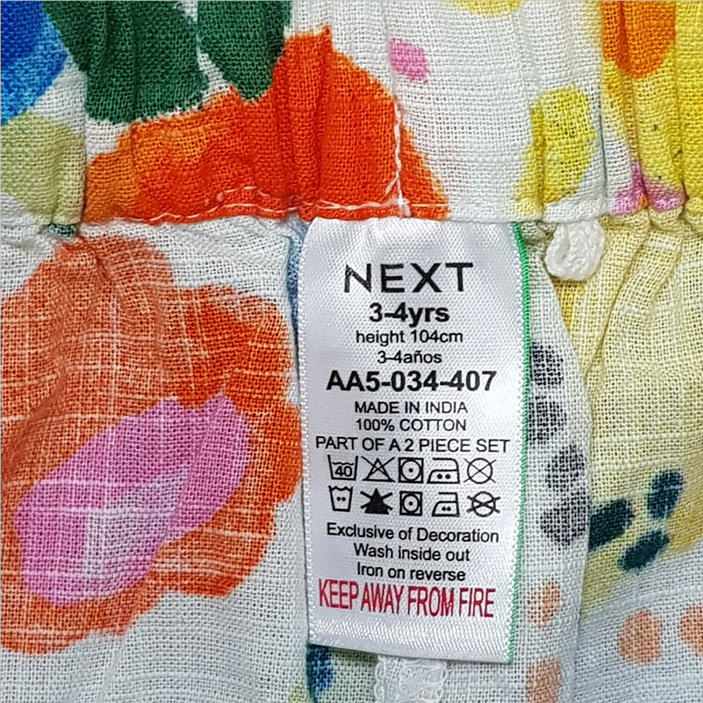 ست دخترانه 30967 سایز 3 ماه تا 5 سال مارک NEXT