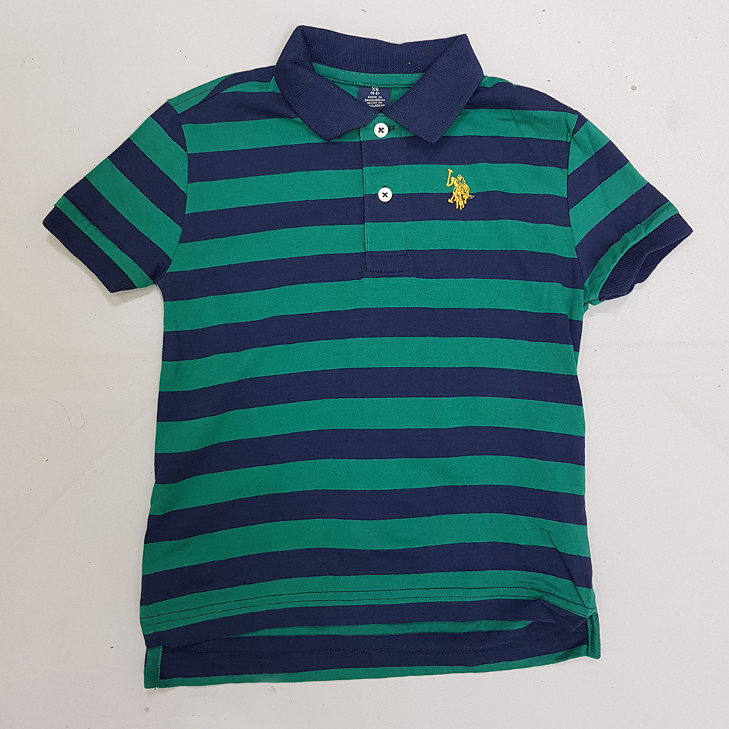 تی شرت یقه دار پسرانه 31059 سایز 4 تا 18 سال مارک US POLO ASSN