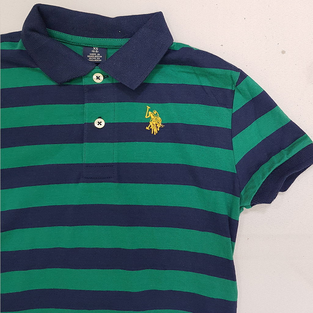 تی شرت یقه دار پسرانه 31059 سایز 4 تا 18 سال مارک US POLO ASSN