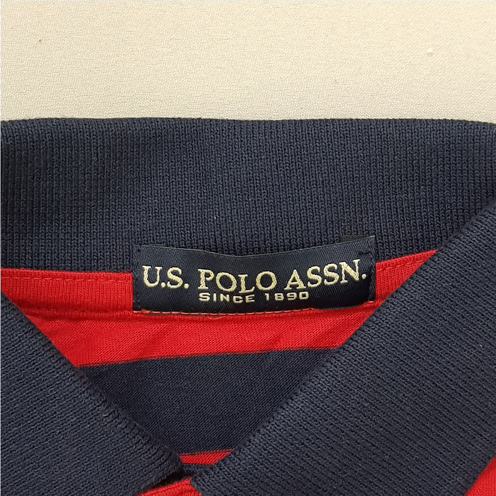 تی شرت یقه دار پسرانه 31055 سایز 4 تا 18 سال مارک US POLO ASSN