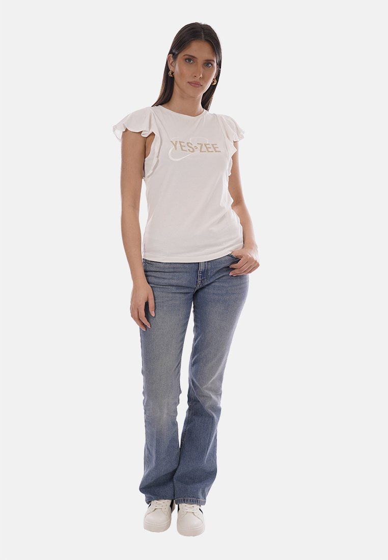 تی شرت زنانه 31068 مارک Yes.Zee Jeans