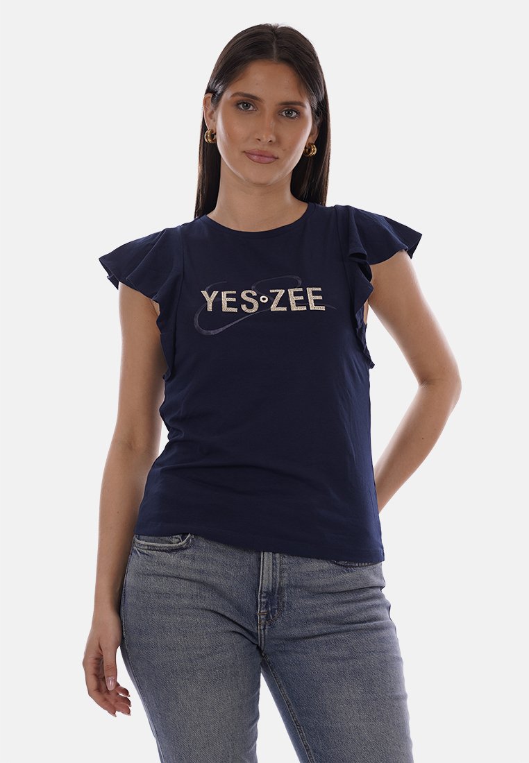 تی شرت زنانه 31068 مارک Yes.Zee Jeans
