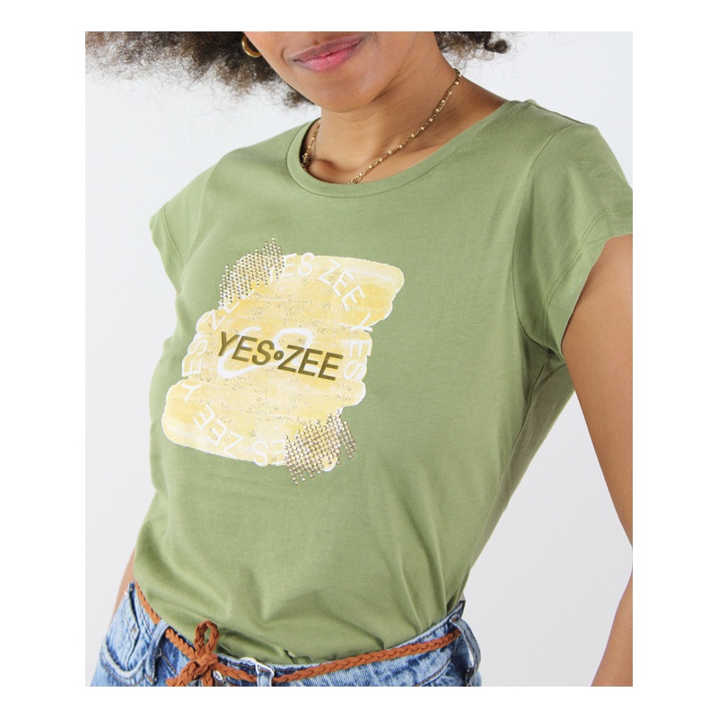 تی شرت زنانه 31064 مارک Yes.ZeeJeans