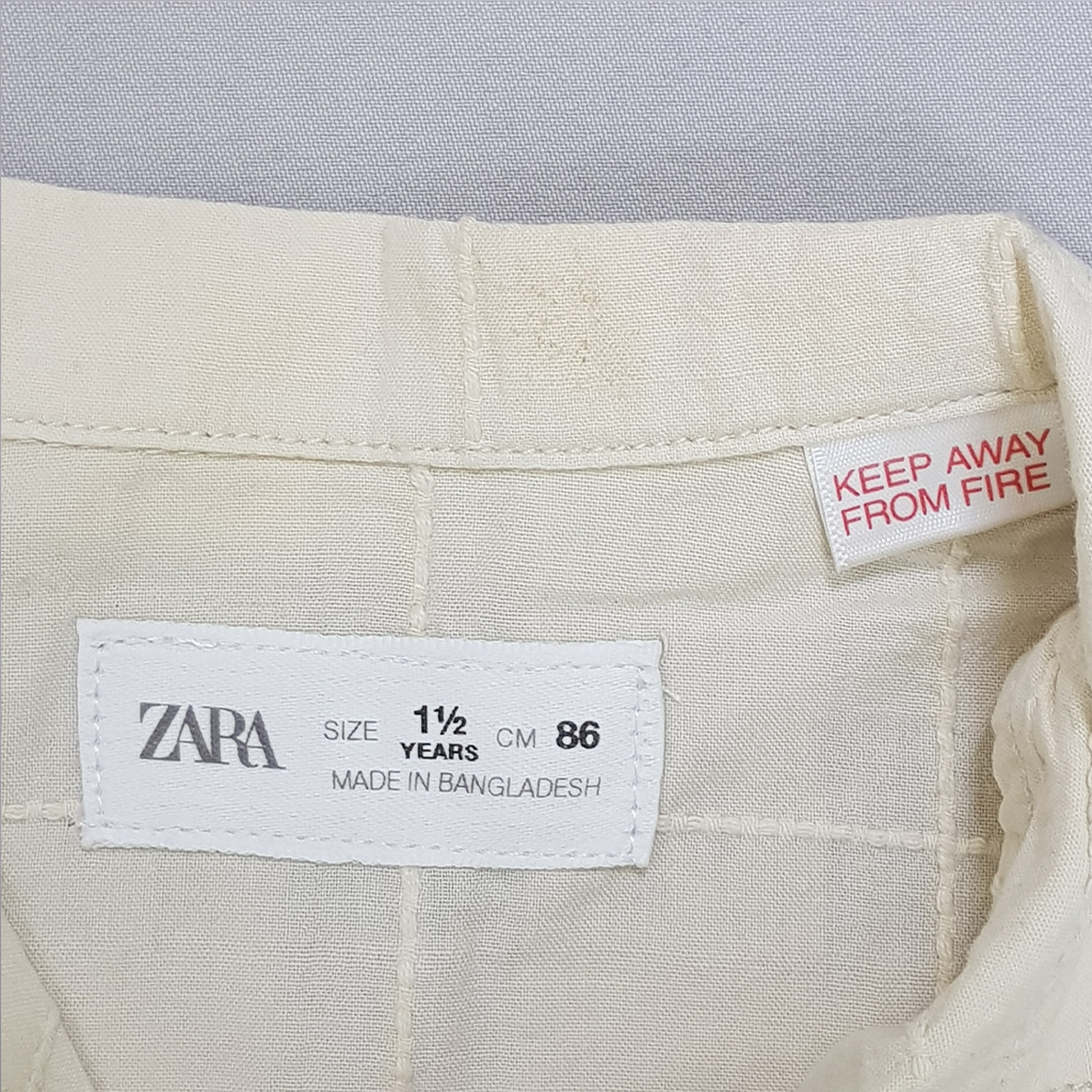 پیراهن پسرانه 30972 سایز 1 تا 6 سال مارک ZARA