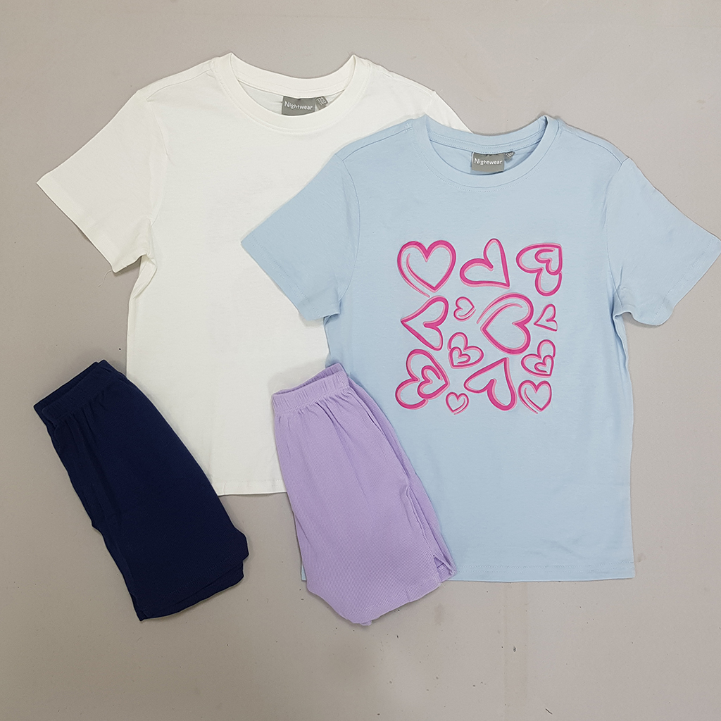 ست دخترانه 31102 سایز 9 تا 14 سال مارک Night Wear
