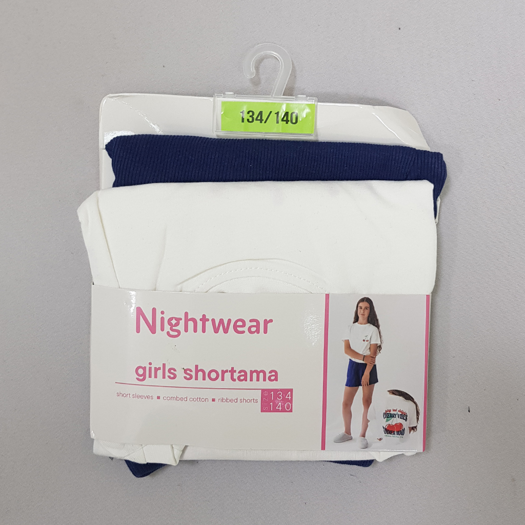 ست دخترانه 31102 سایز 9 تا 14 سال مارک Night Wear