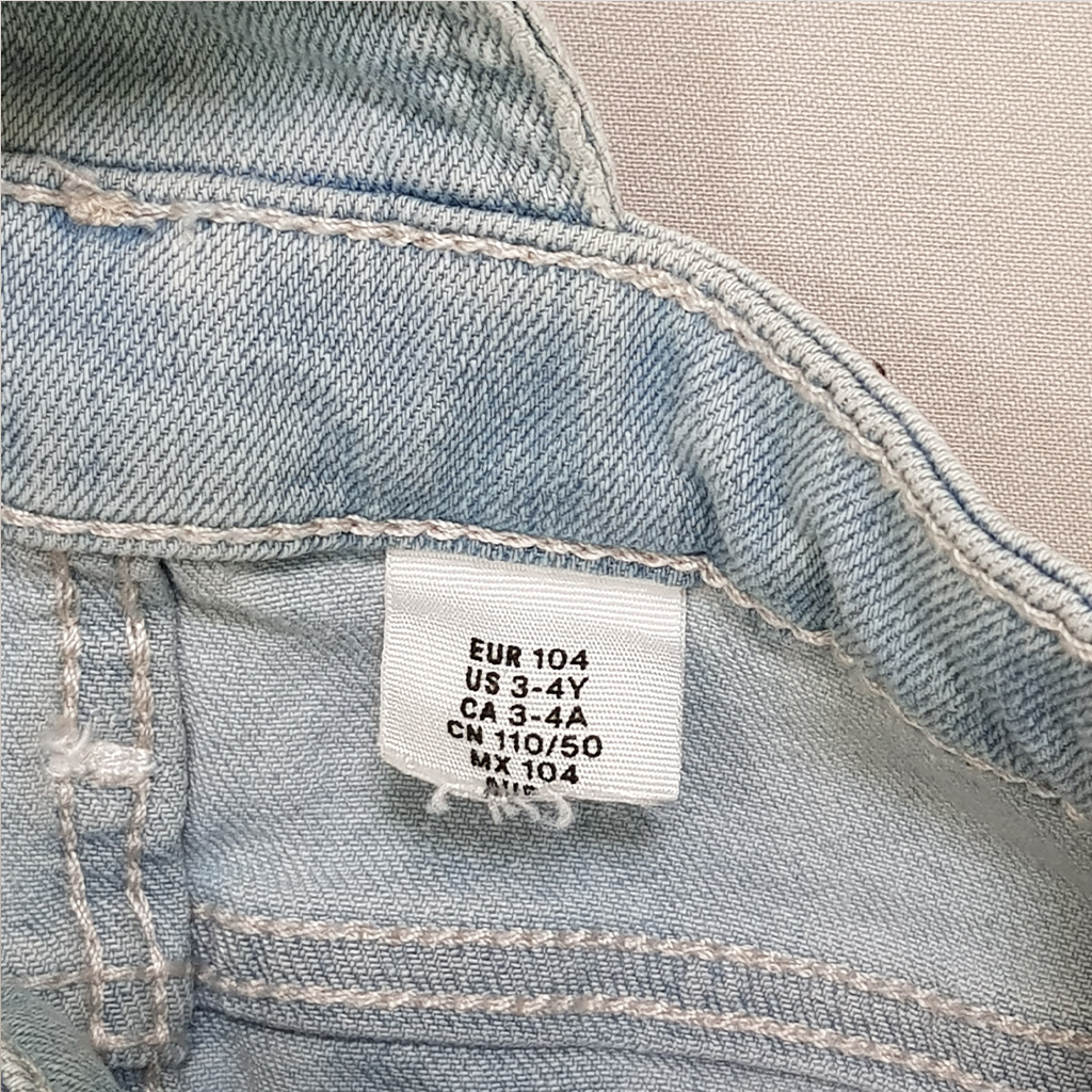 پیشبندار جینز دخترانه 31215 سایز 1.5 تا 10 سال مارک H&M