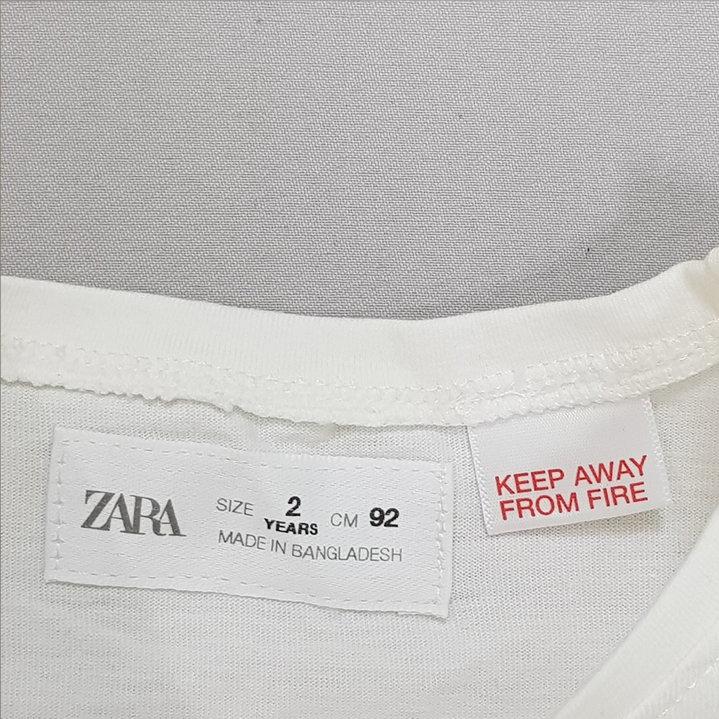 تی شرت دخترانه 31365 سایز 1 تا 6 سال مارک ZARA