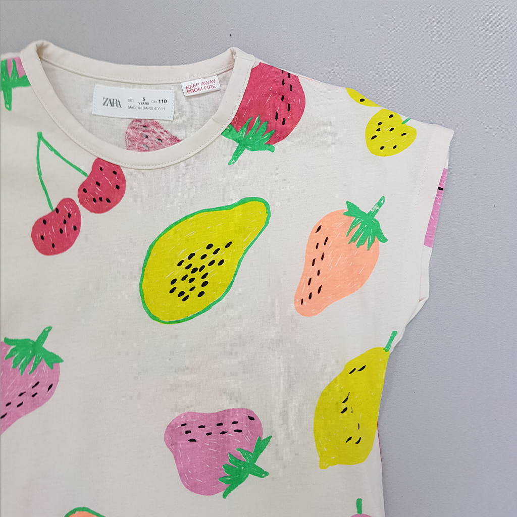 تی شرت دخترانه 31363 سایز 1 تا 6 سال مارک ZARA