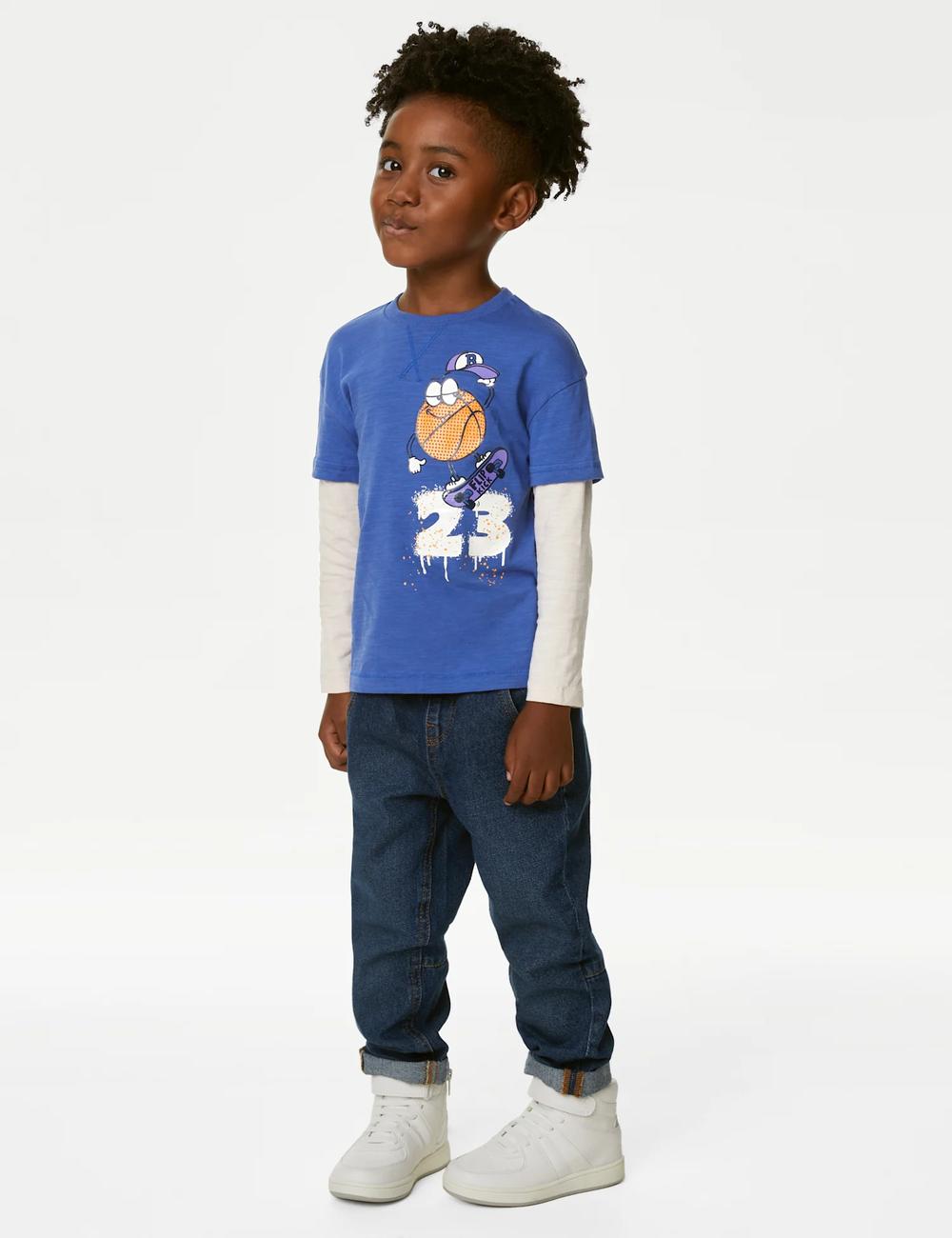 بلوز پسرانه 31558 سایز 2 تا 8 سال مارک M&S