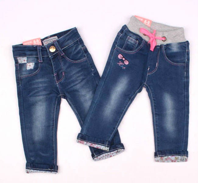 شلوار جینز دخترانه کد1 110197 سایز 6 تا 36 ماه مارک HANDSOME