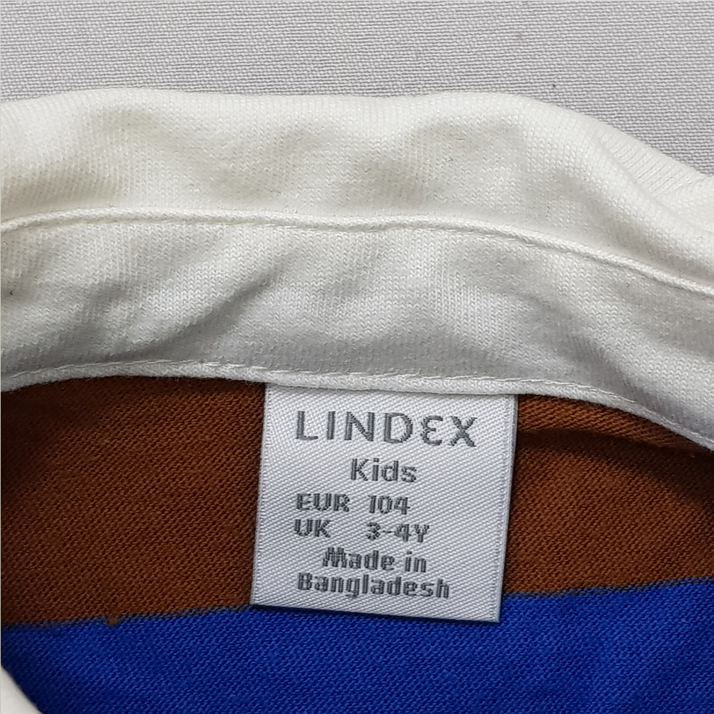 بلوز یقه دار پسرانه 31562 سایز 1.5 تا 8 سال مارک LINDEX