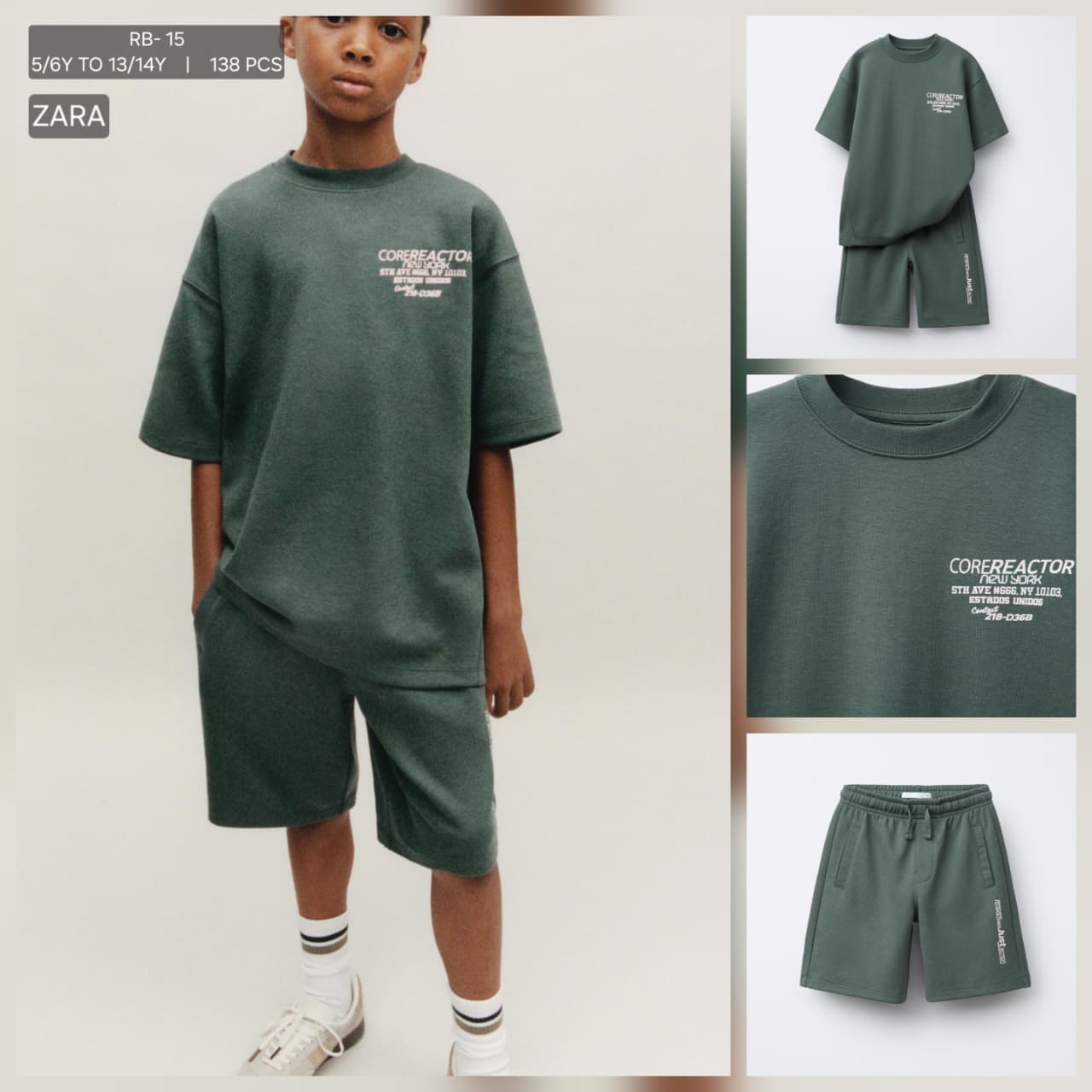 ست پسرانه 31524 سایز 5 تا 14 سال مارک ZARA