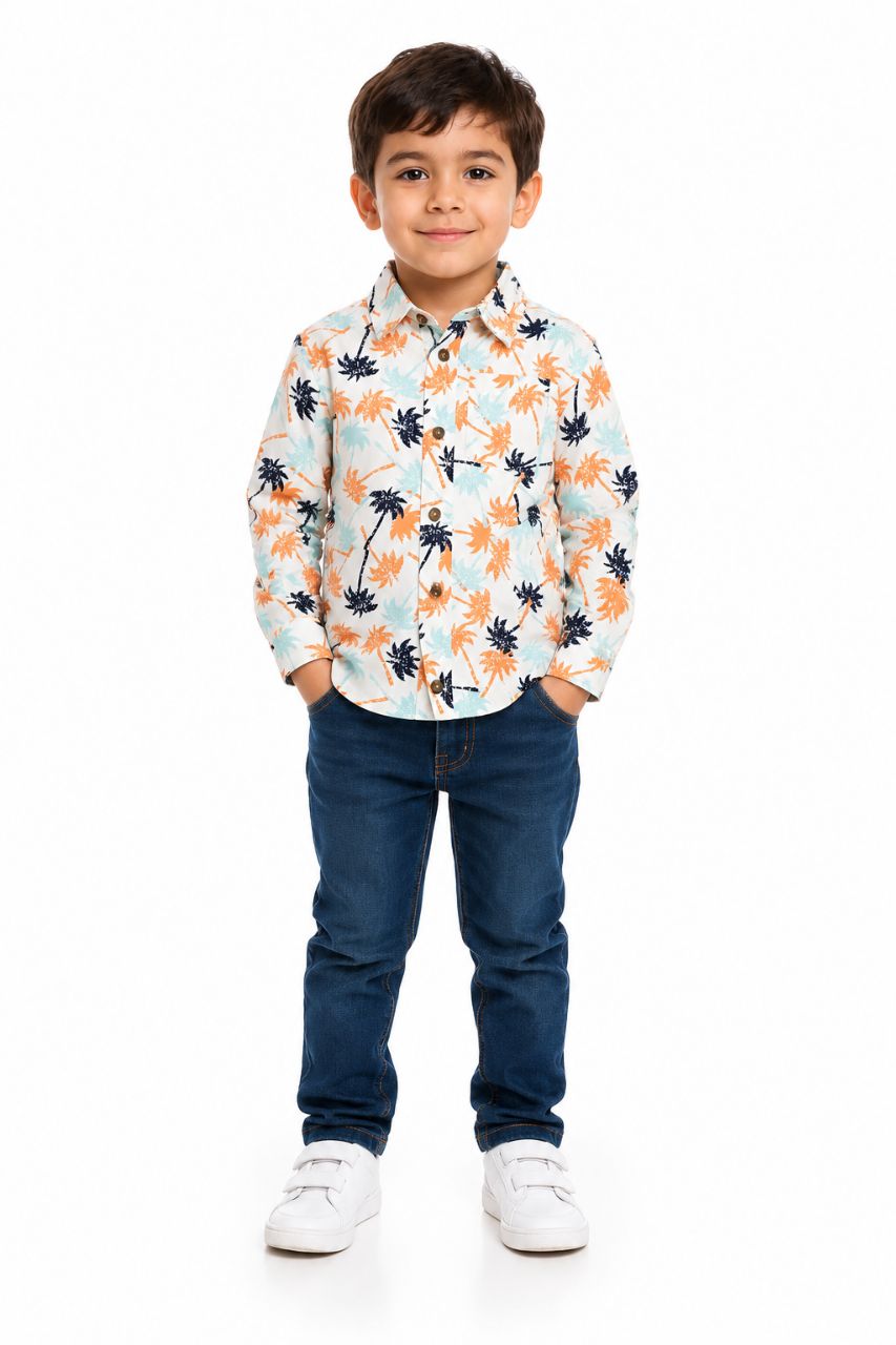 پیراهن پسرانه 31561 سایز 4 تا 18 سال مارک Wrangler