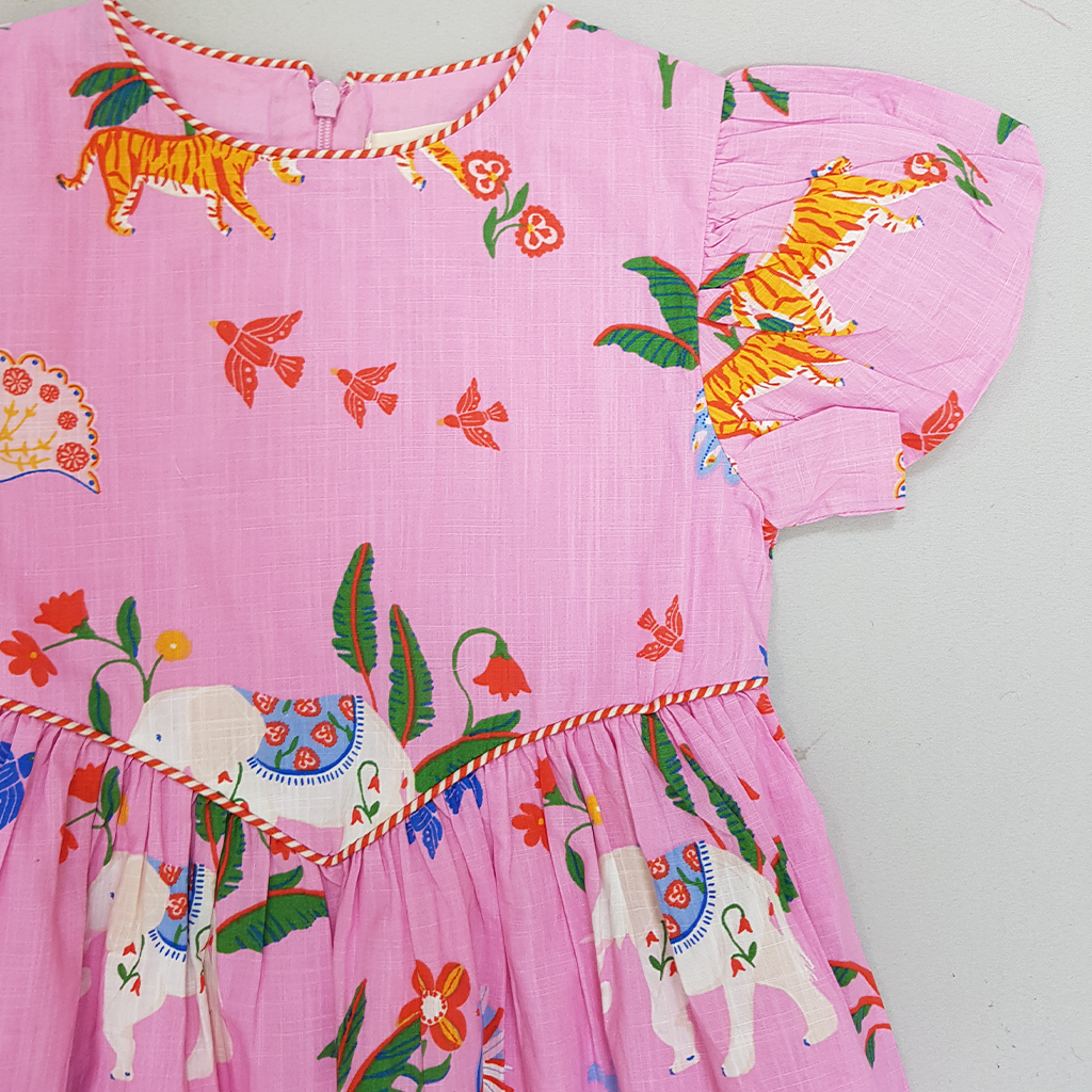 سارافون دخترانه 31503 سایز 2 تا 12 سال کد 4 مارک Mini Boden