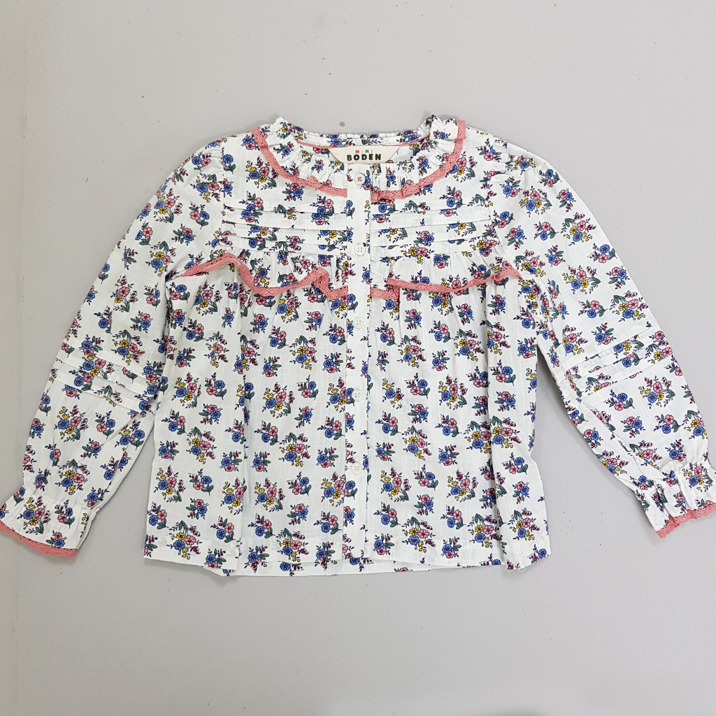 شومیز دخترانه 31503 سایز 3 تا 14 سال کد 5 مارک Mini Boden